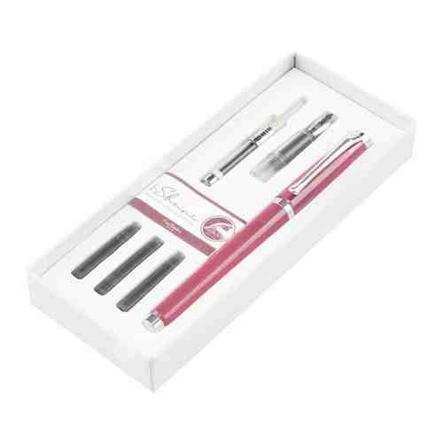 Набор Pierre Cardin I-Share - Pink, ручка-роллер + насадка с пером + конвертер + 3 картриджа, шт PCI-001-5 арт. 101432649188