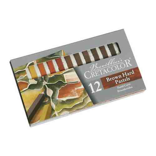 Набор сухой пастели Cretacolor 12 шт коричневые оттенки, в картоне арт. 649682147
