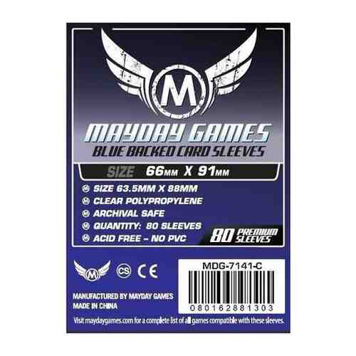 Протекторы MayDay Games Mayday (стандарт, 80 шт., 66*91мм): синие арт. 101484271717