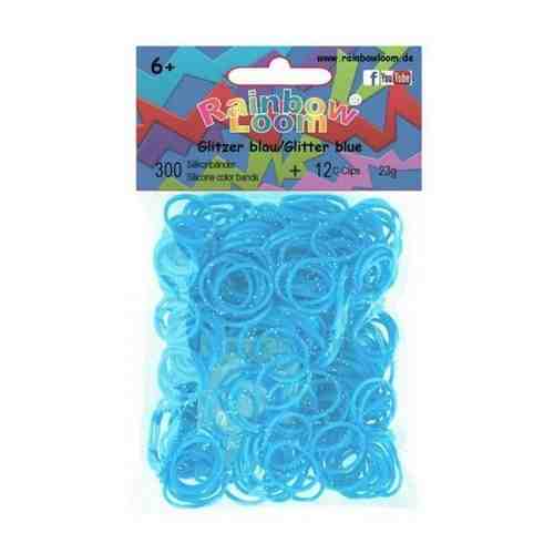 Резиночки для плетения браслетов RAINBOW LOOM Блестящий голубой арт. 101061171624