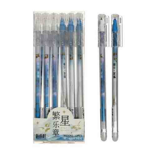 Ручка гелевая со стираемыми чернилами, стержень синий 0,5 мм, корпус с рисунком микс. В упаковке: 12 арт. 101718784420