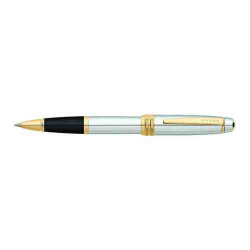 Ручка-роллер Selectip Cross Bailey. Цвет - серебристый с золотистой отделкой. CROSS MR-AT0455-6 арт. 101432656084