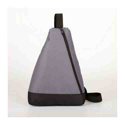 Рюкзак для обуви зфтс отдел на молнии, цвет серый арт. 101434054357