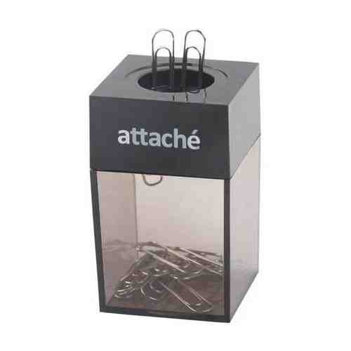 Скрепочница магнитная Attache с металл. скрепками 28 мм, цвет черный 1 шт. арт. 101236870480
