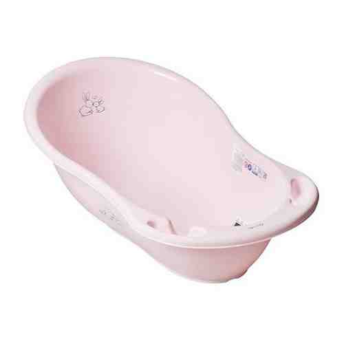 Ванна детская «Кролики» со сливом, 102 cм, цвет розовый арт. 1733938985