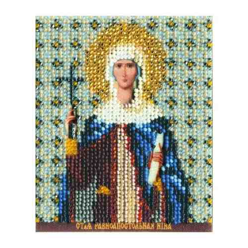 Вышивка бисером Икона святой равноапостольной Нины 9x11 см арт. 960014679