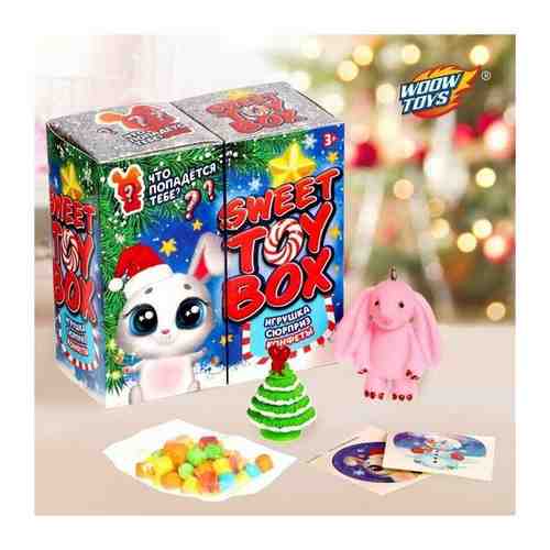 WOOW TOYS Игрушка сюрприз Sweet toy box, конфеты, новогодний зайка арт. 101576907006