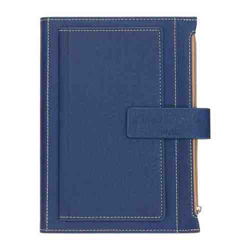 Записная книжка Pierre Cardin в обложке, синяя, 21,5 х 15,5, 3,5 см арт. 100869078393